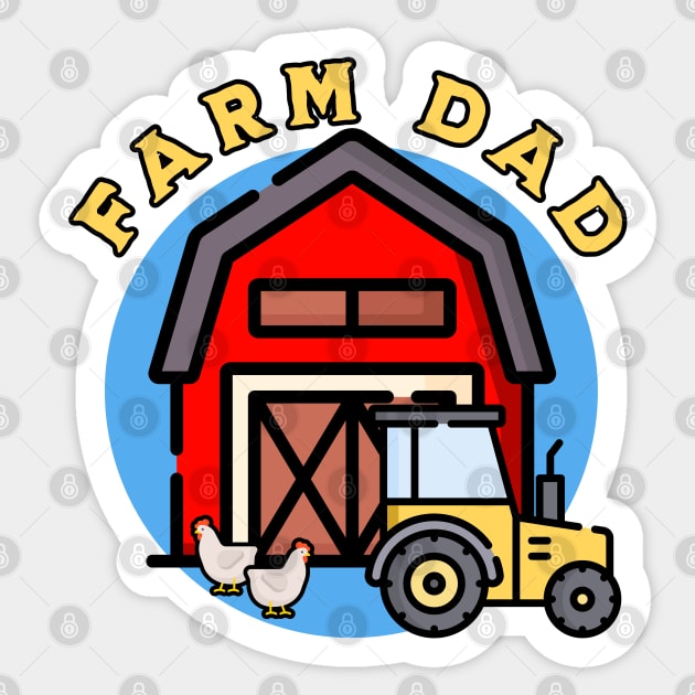 Farm Dad Sticker by HolidayBug